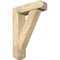 Ekena Millwork Traditional Craftsman Rough Sawn Bracket w/ Offset Brace, Douglas Fir, 6"W x 20"D x 28"H BKT0604X20X28TRA04RDF - alternate 1